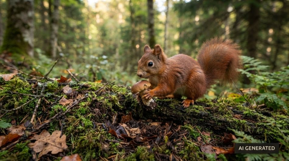 Scoiattoli e funghi: i giardinieri dimenticati della foresta